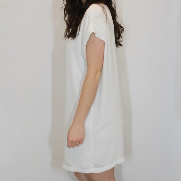 Oak + Fort Shift White Dress - XS - Picture 4 of 4